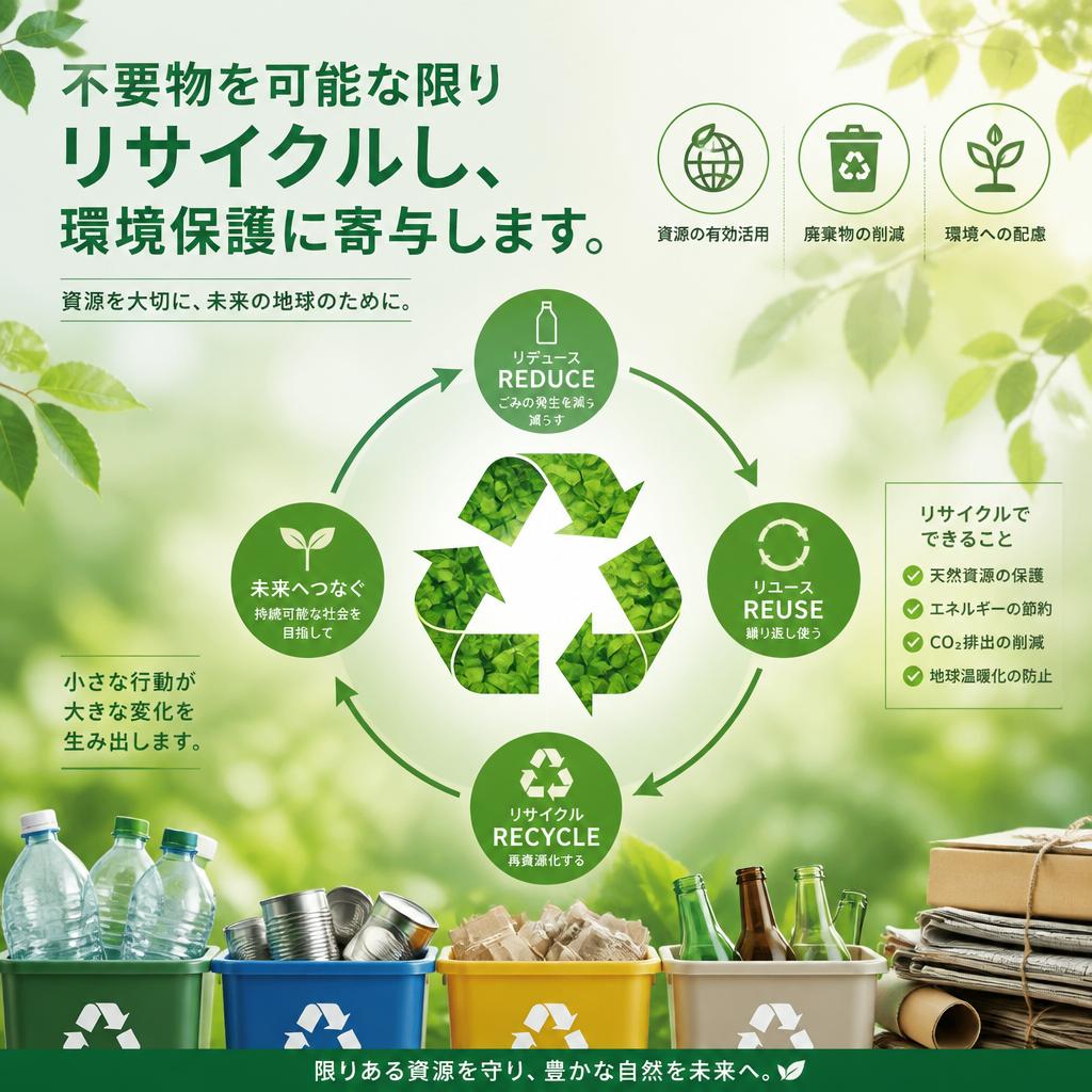 環境に優しいリサイクルの取り組み